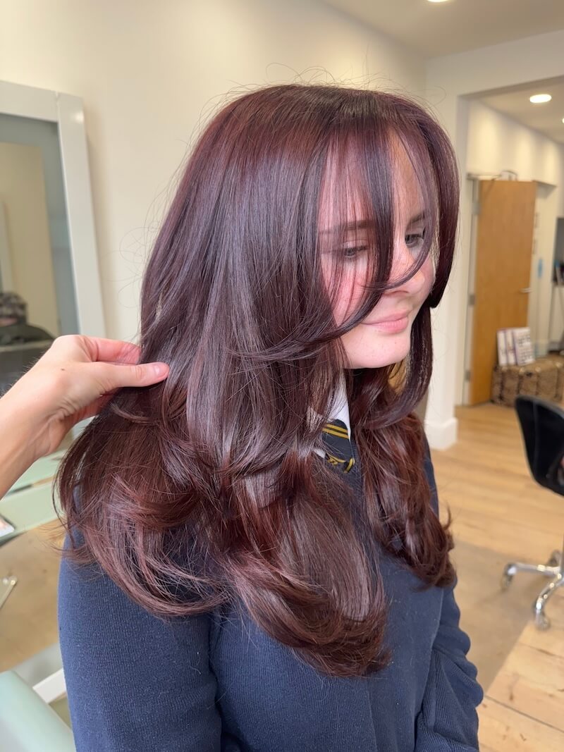 Silk Blow Dry hairstyle by Tilly Louise Hair