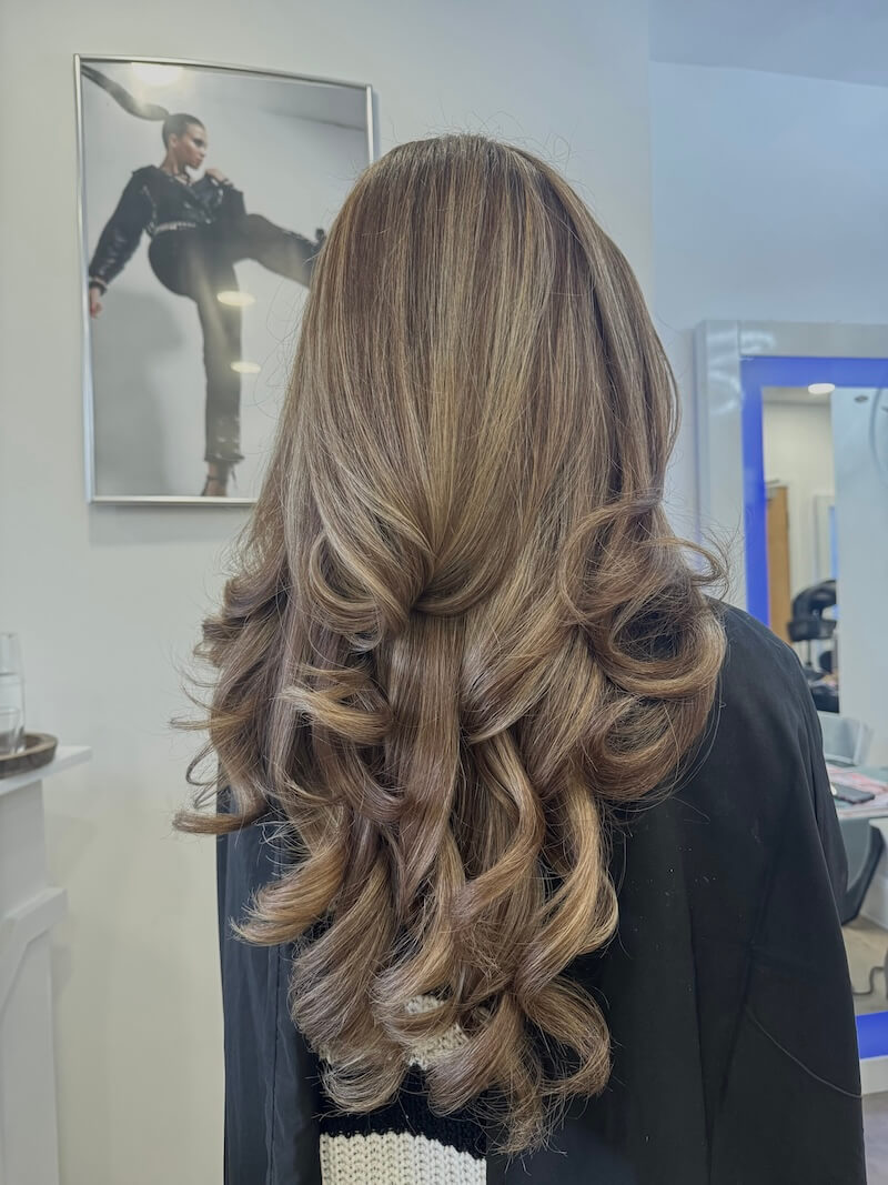 Curly Blow Dry hairstyle by Tilly Louise Hair